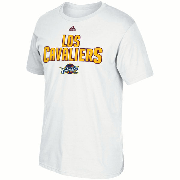 NBA Men Cleveland Cavaliers adidas Noches EneBeA TShirt White1